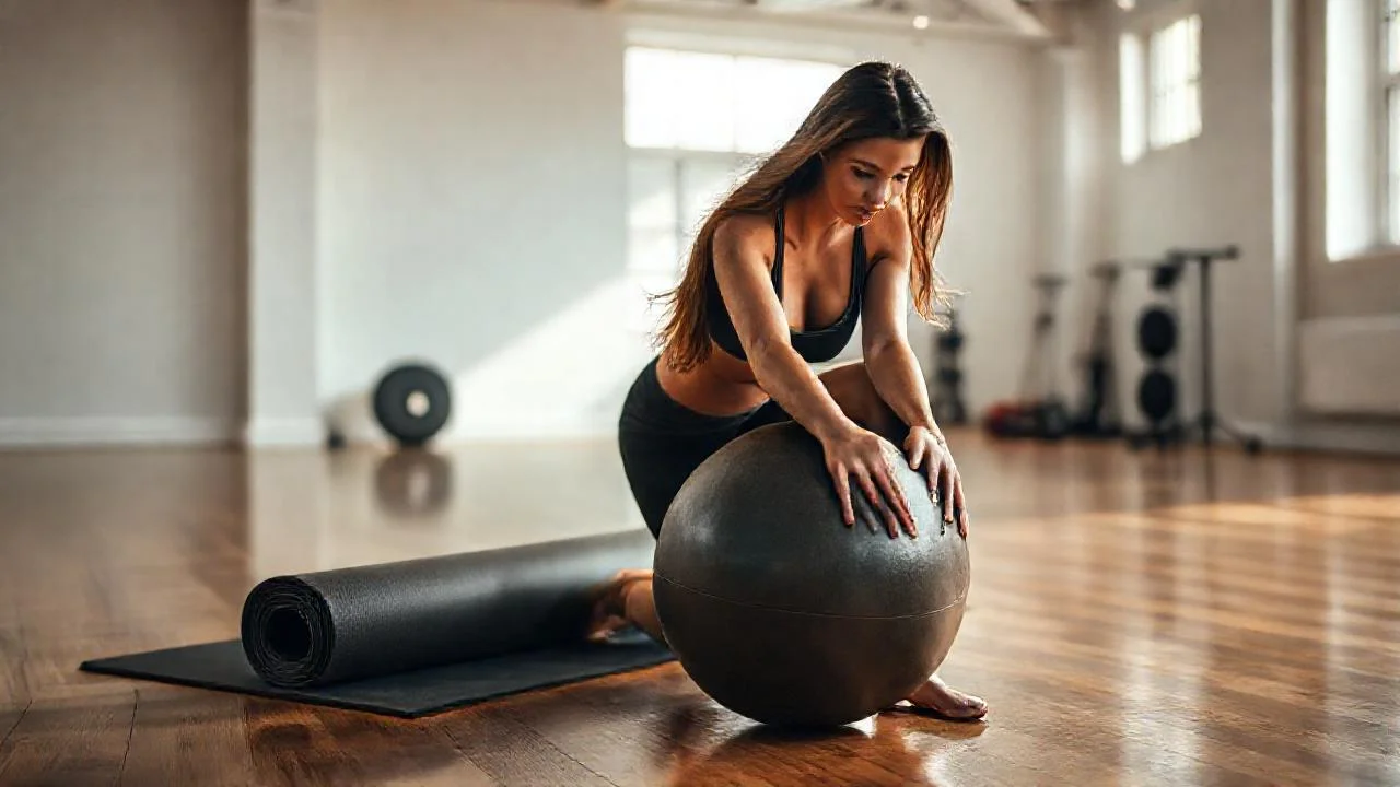 Mujer enfocada, luz natural y espacio