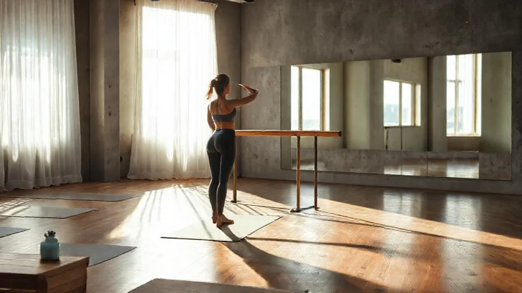 Luz suave ilumina yoga serena