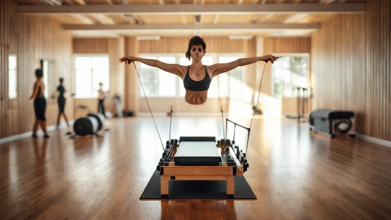 Estudio de yoga tranquilo y equilibrado