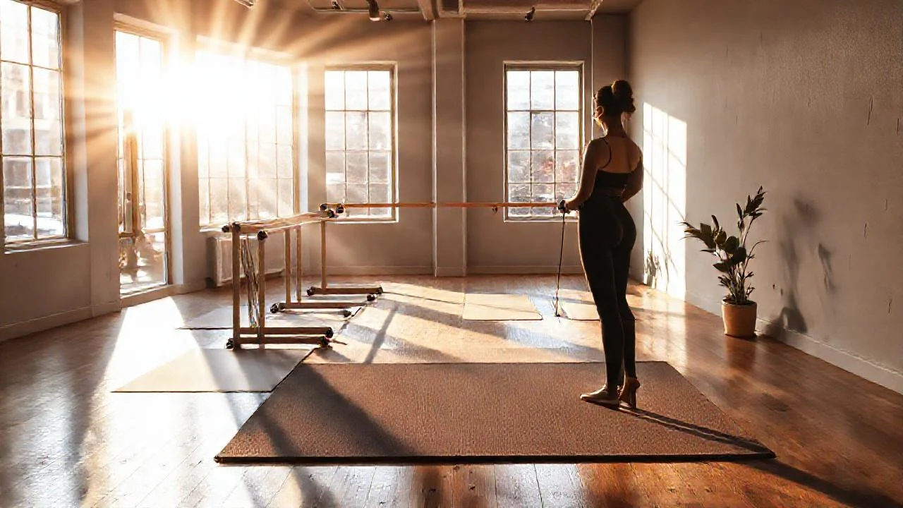 Estudio iluminado, sereno y activo