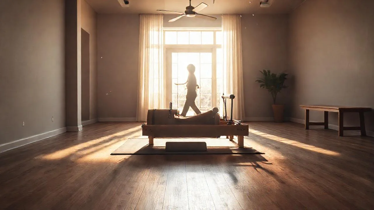 Luz cálida ilumina un estudio sereno