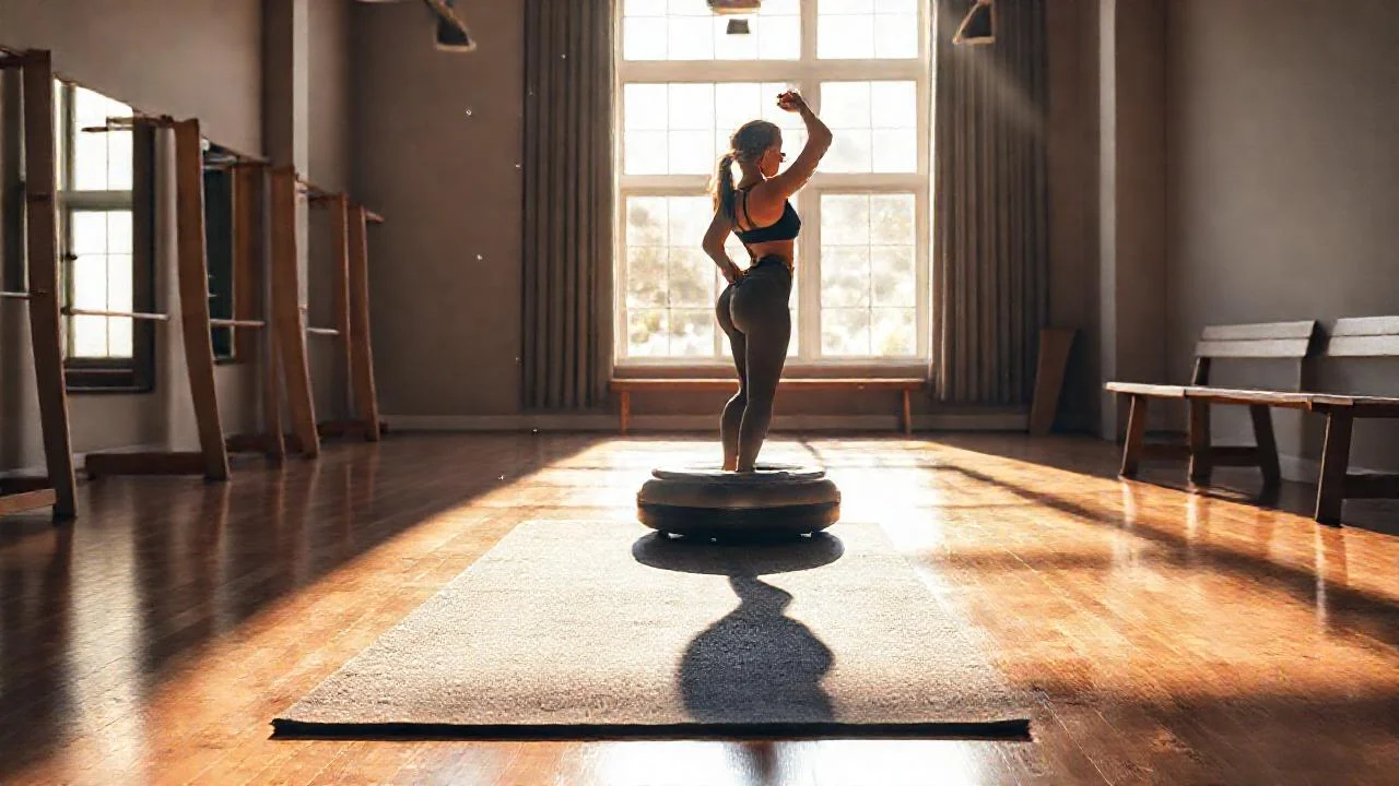 Pilates en luz natural, tranquilo espacio