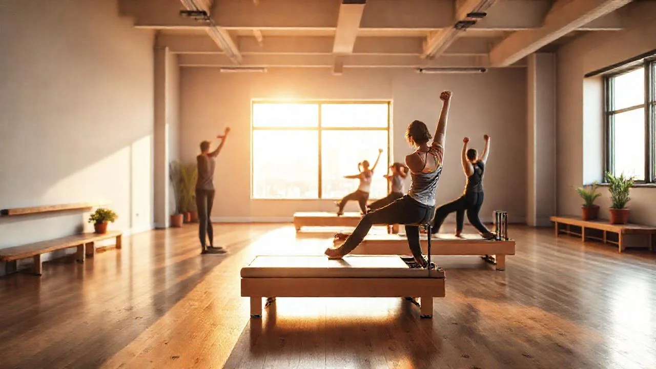 Estudio de Pilates luminoso y sereno