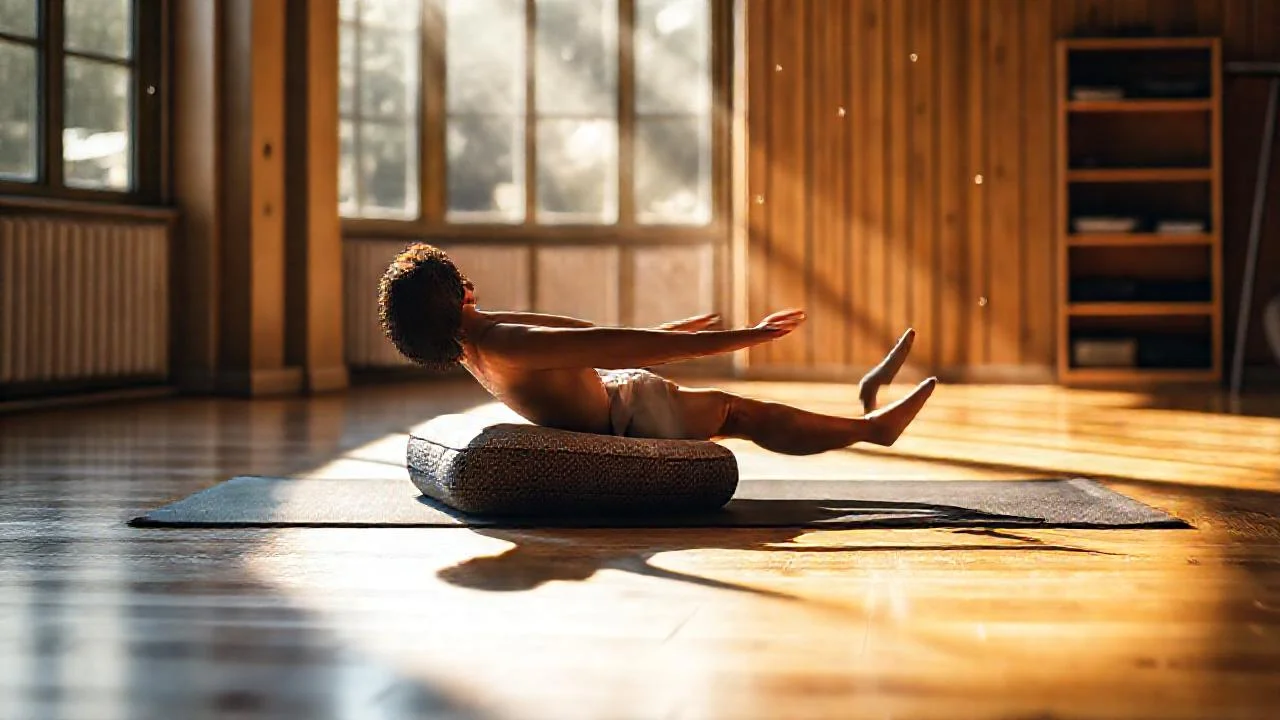 Luz cálida ilumina la calma estudio