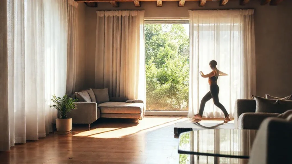 Luz suave ilumina un espacio sereno