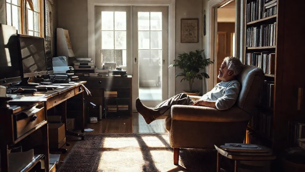 Luz cálida ilumina un espacio ordenado