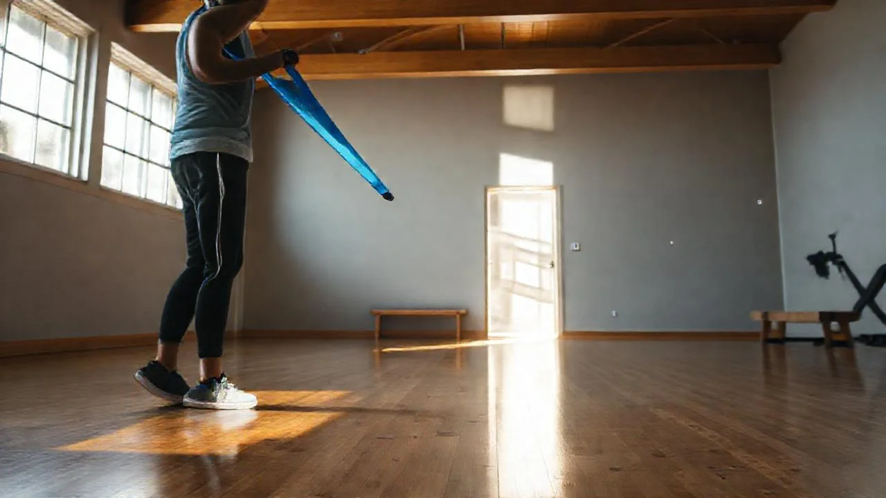 Luz natural ilumina un gimnasio amplio