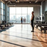 Estudio de Pilates moderno y luminoso