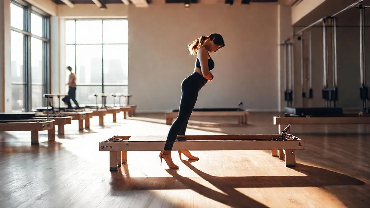 Luz natural ilumina la concentración del entrenamiento