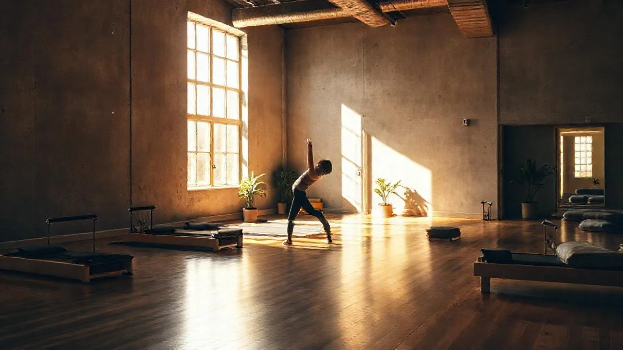 Luz cálida ilumina un estudio sereno