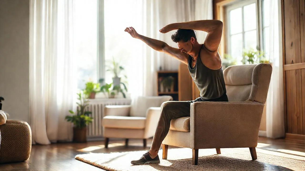 Luz cálida ilumina un hogar tranquilo