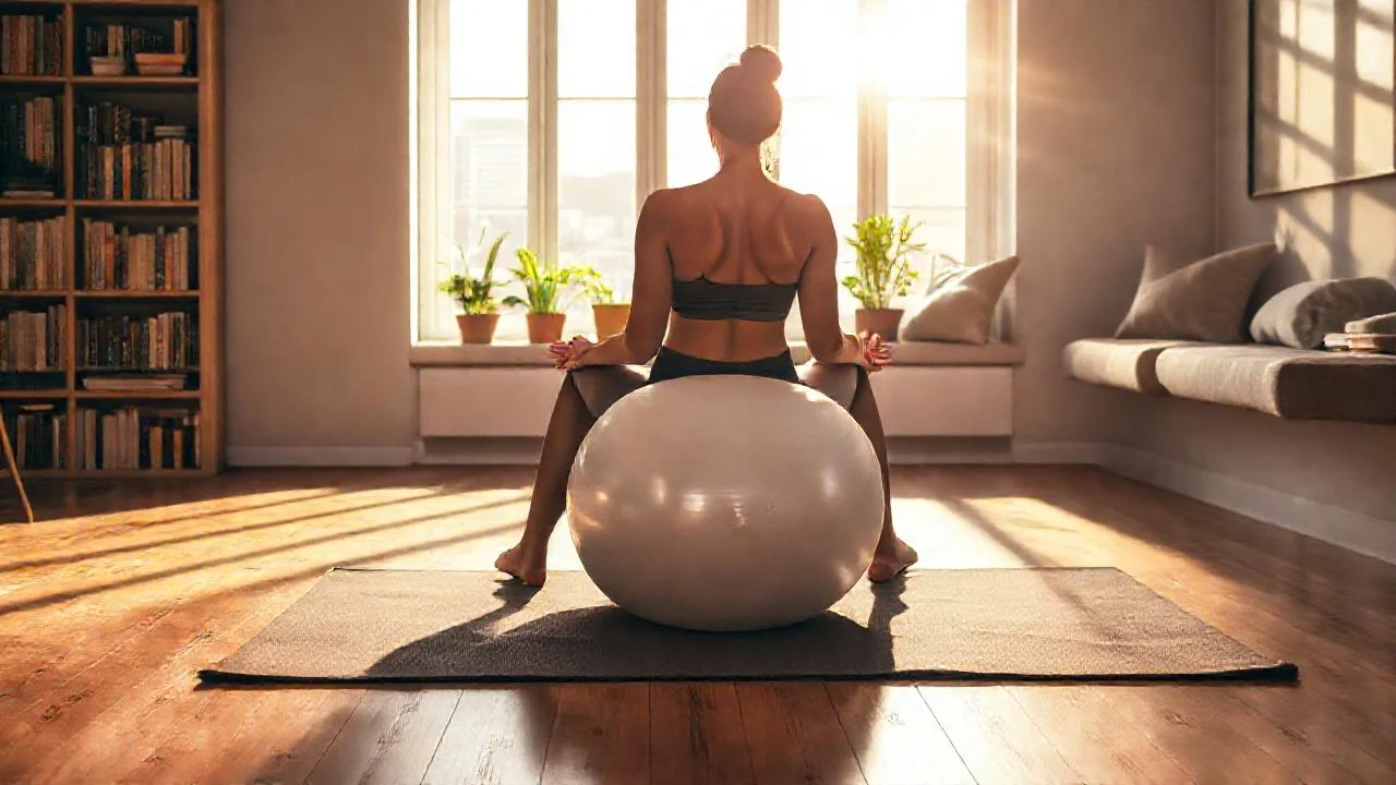 Mujer meditando en un espacio sereno