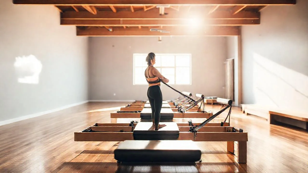 Luz natural ilumina un estudio minimalista