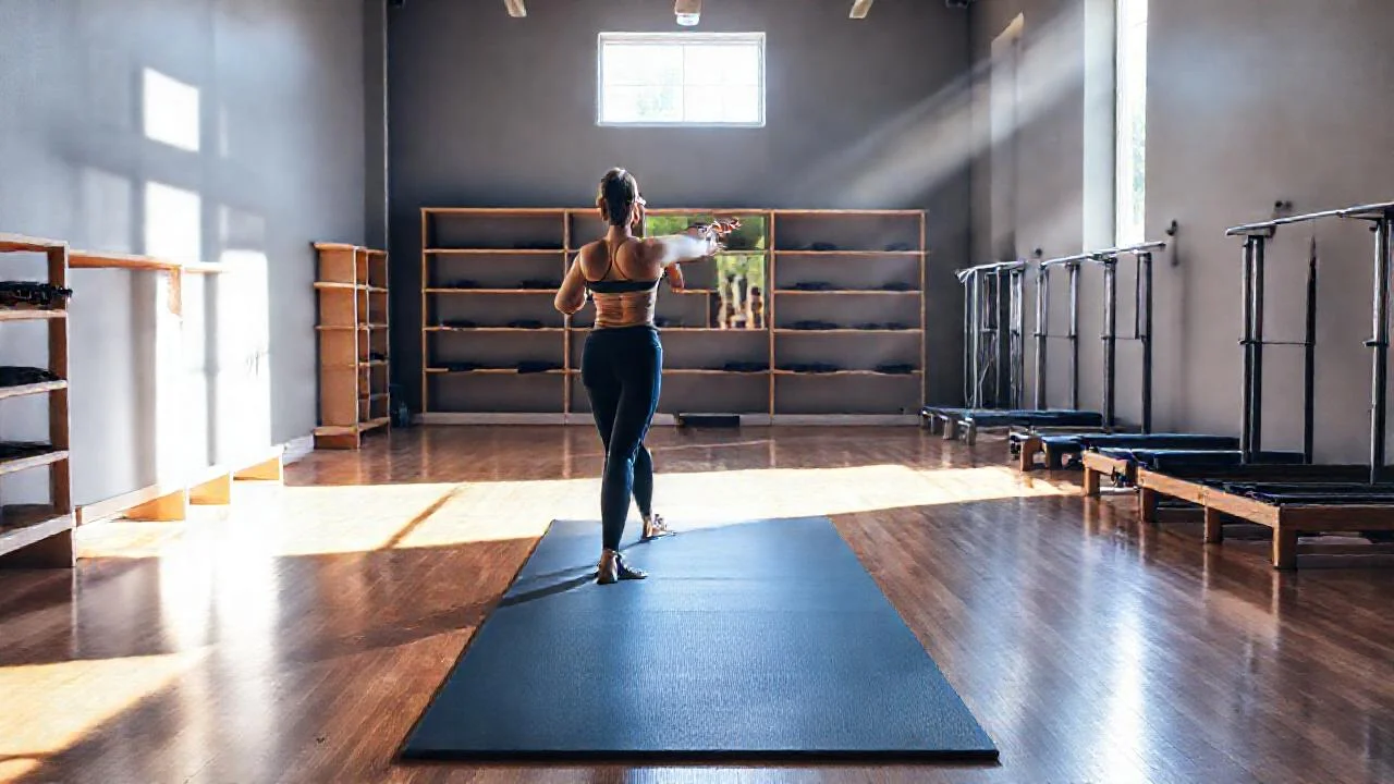 Luz natural ilumina un estudio Pilates