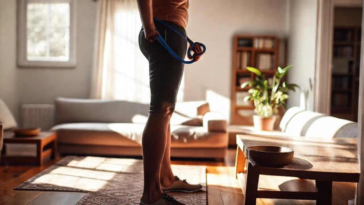 Luz suave ilumina un hogar tranquilo