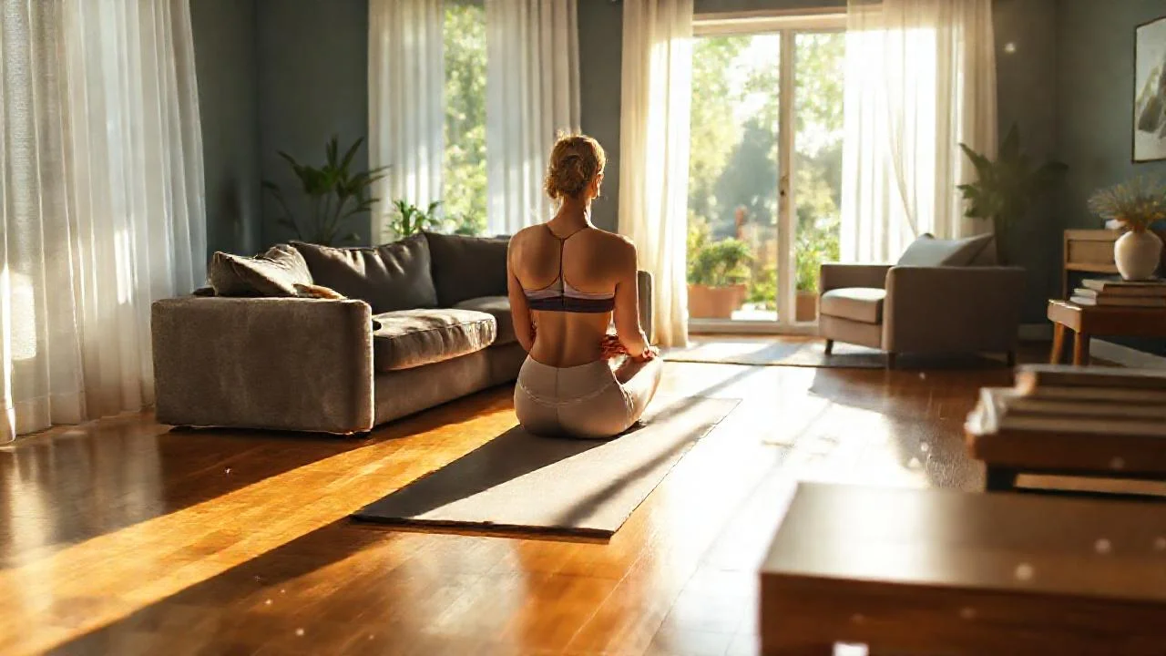 Luz suave ilumina un espacio tranquilo