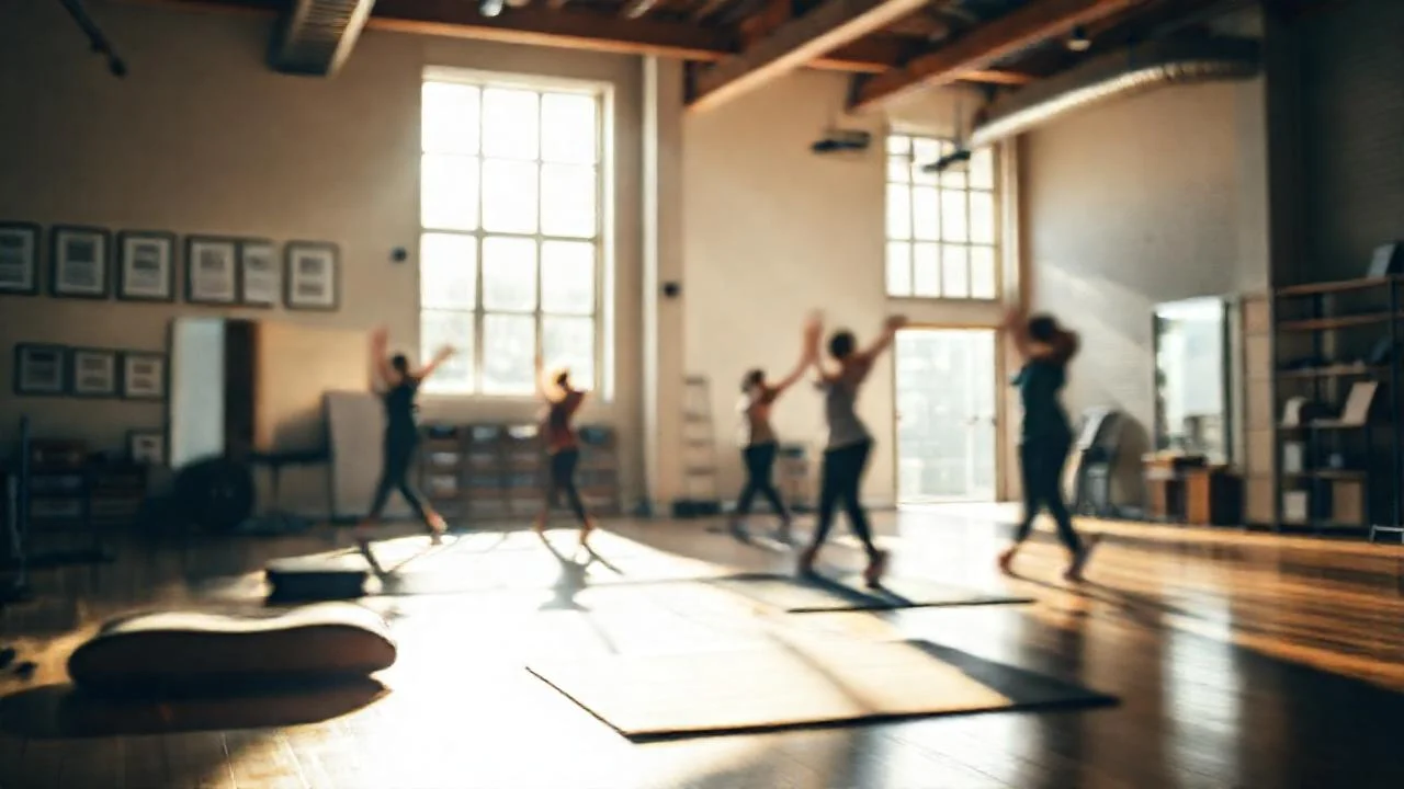 Un estudio moderno refleja luz cálida