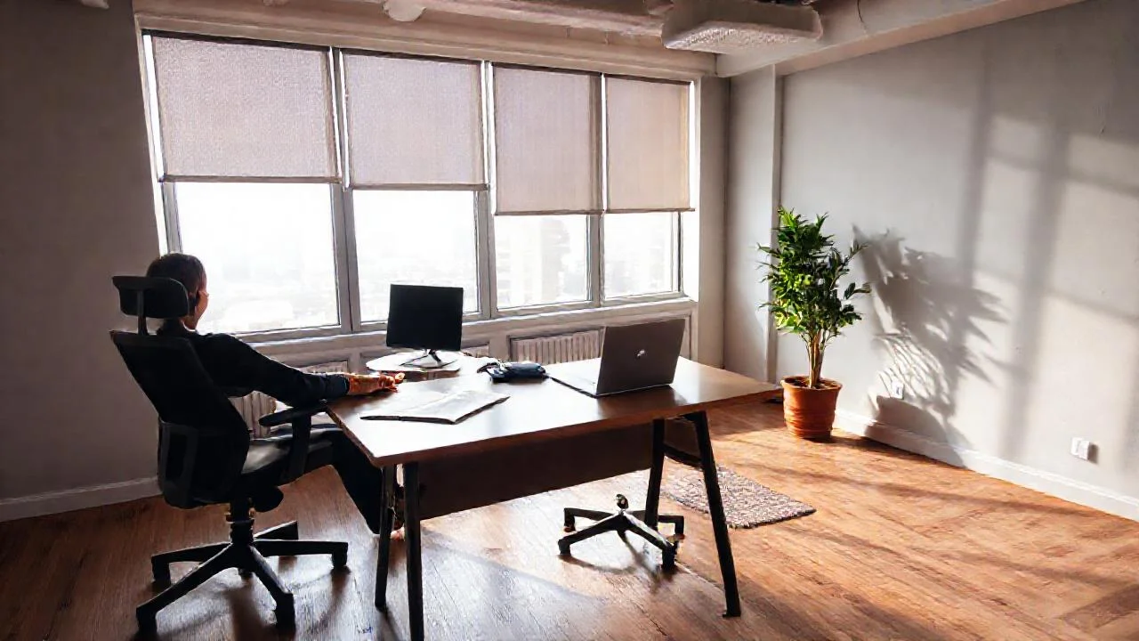 Espacio de trabajo tranquilo y luminoso