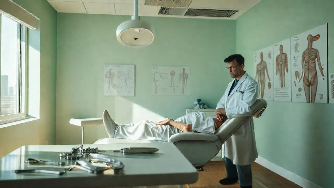 Un consultorio médico sereno y profesional