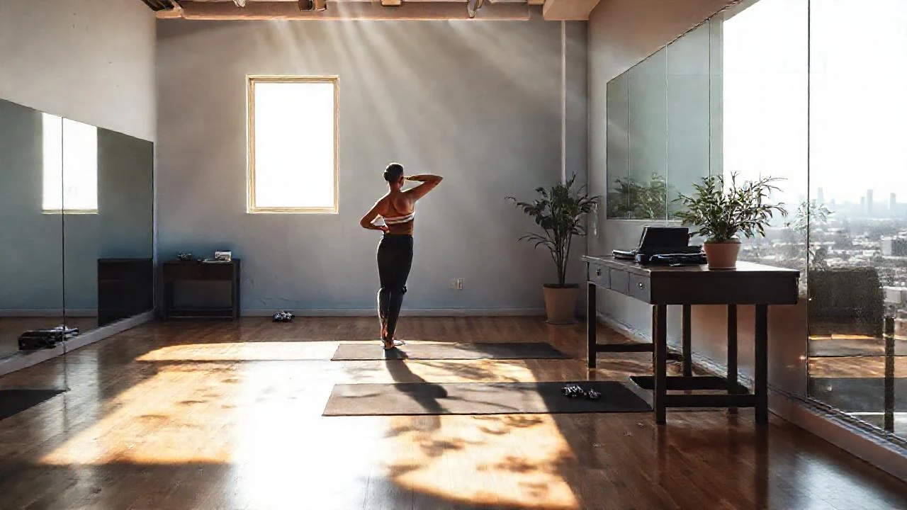 Un estudio de Pilates bañado en luz