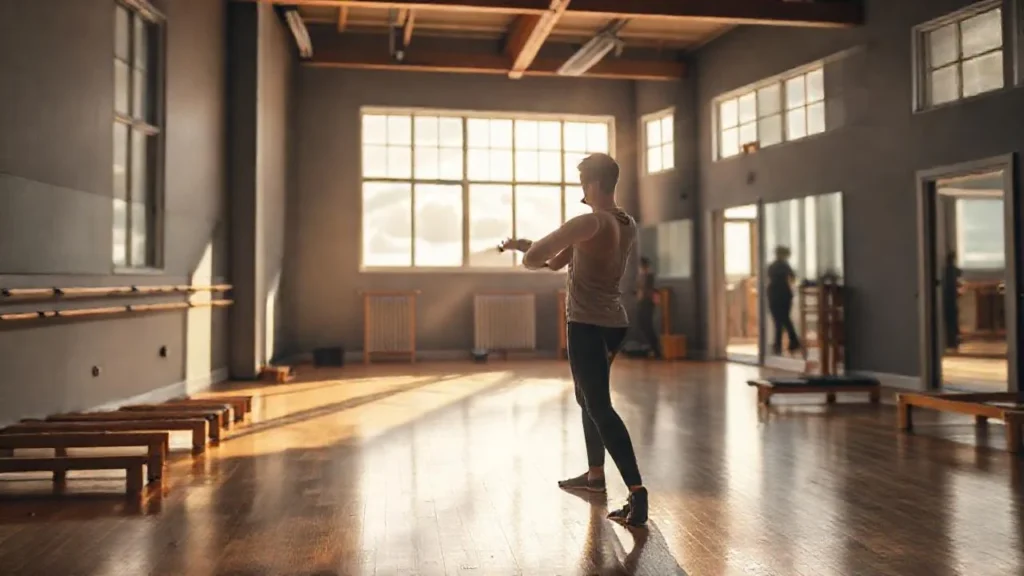 Luz cálida ilumina un estudio sereno