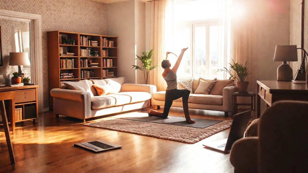 Luz cálida ilumina un espacio sereno