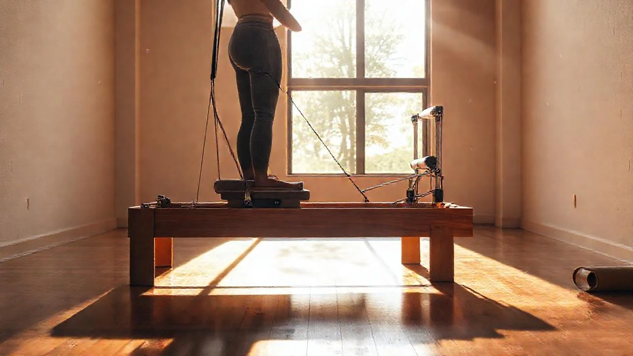 Luz natural ilumina la sesión de Pilates
