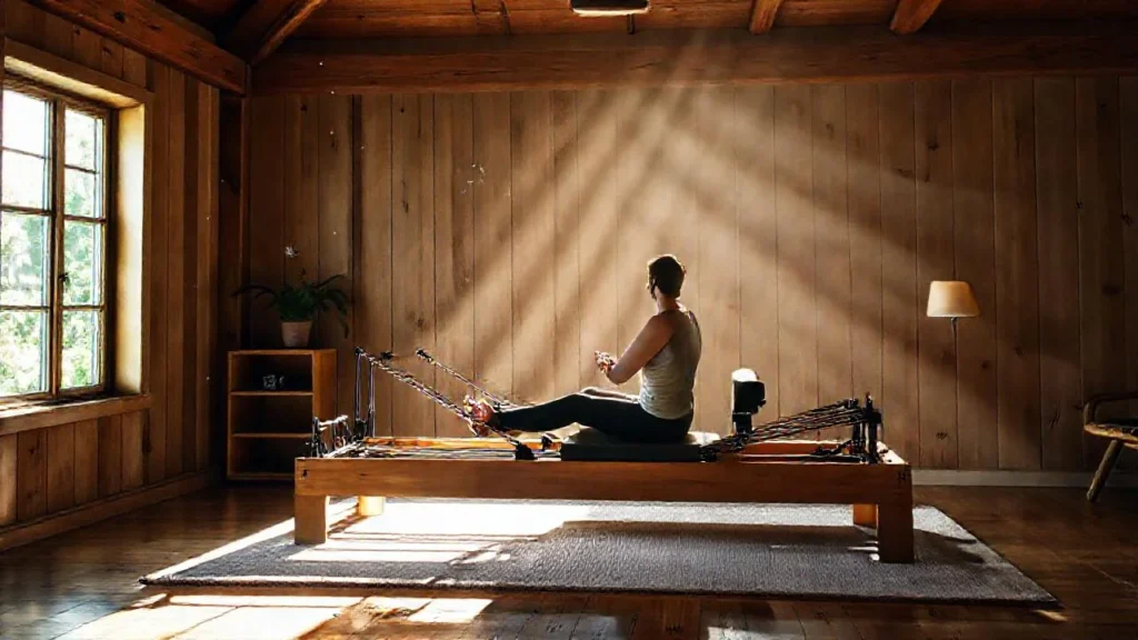 Luz y madera iluminan un espacio tranquilo