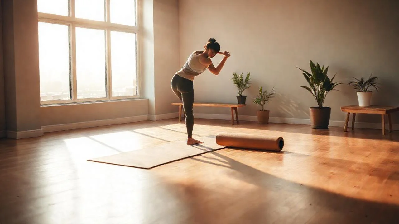 Luz cálida ilumina un estudio sereno