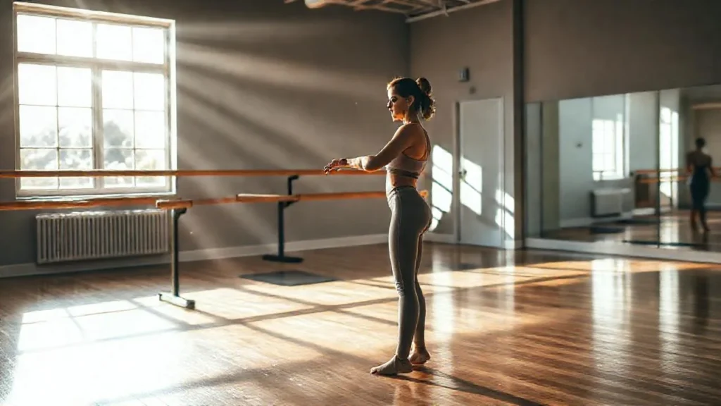 Una bailarina se enfoca en la luz