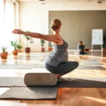 Yoga prenatal en luz natural