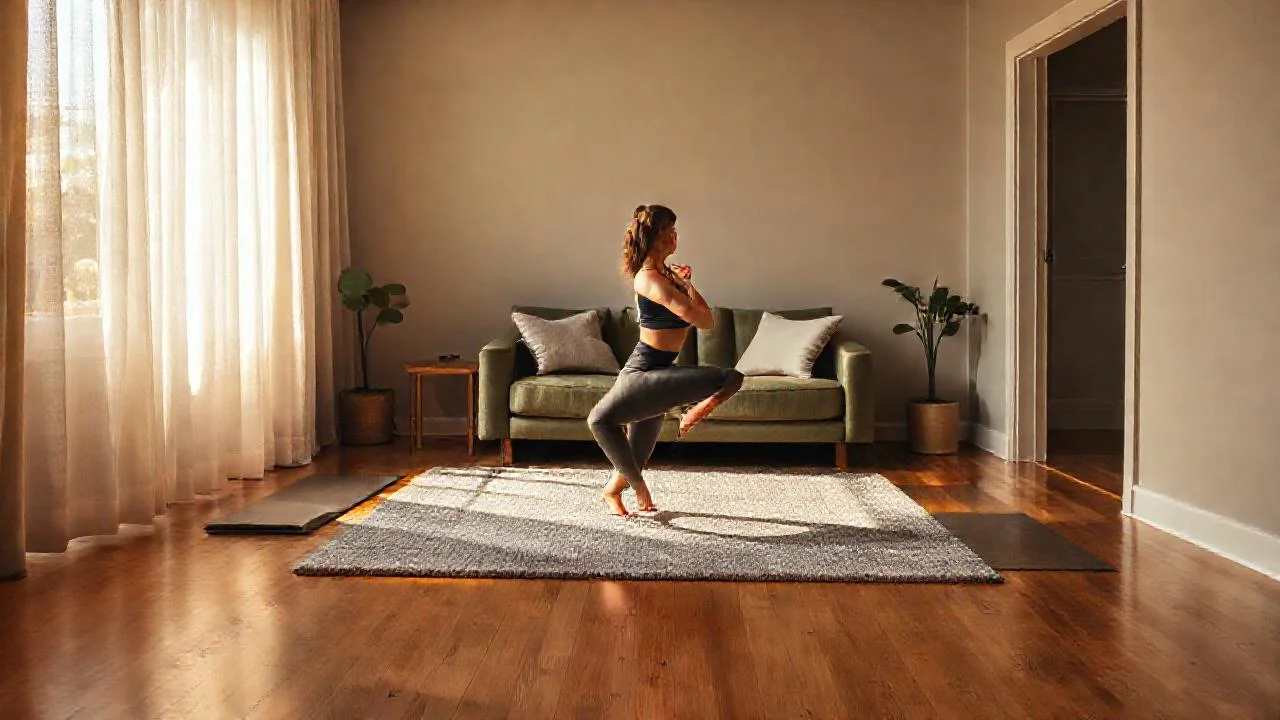 Luz cálida ilumina un hogar sereno