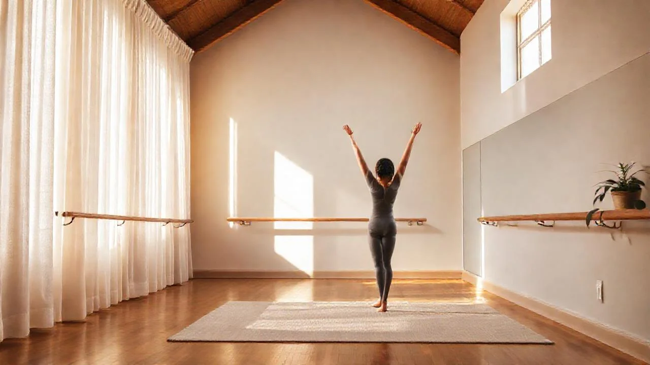 Luz suave define un espacio minimalista