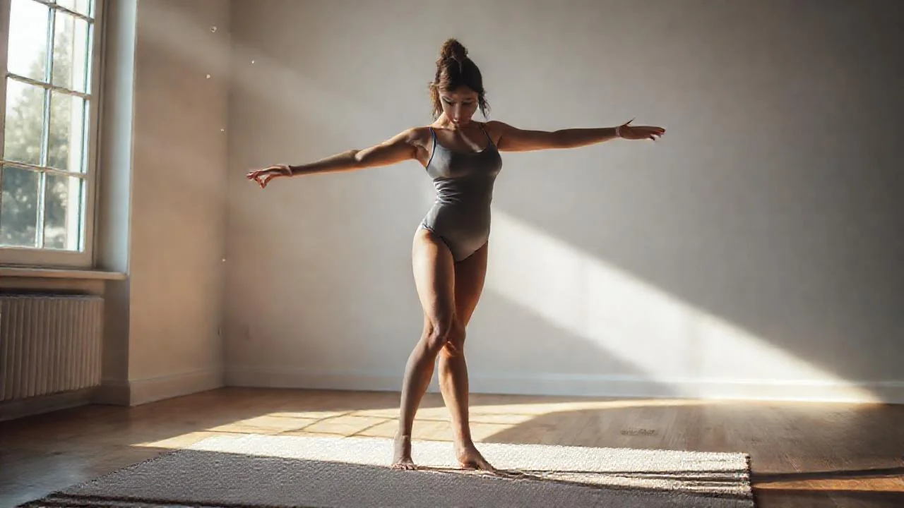 Mujer en luz, silencio y calma
