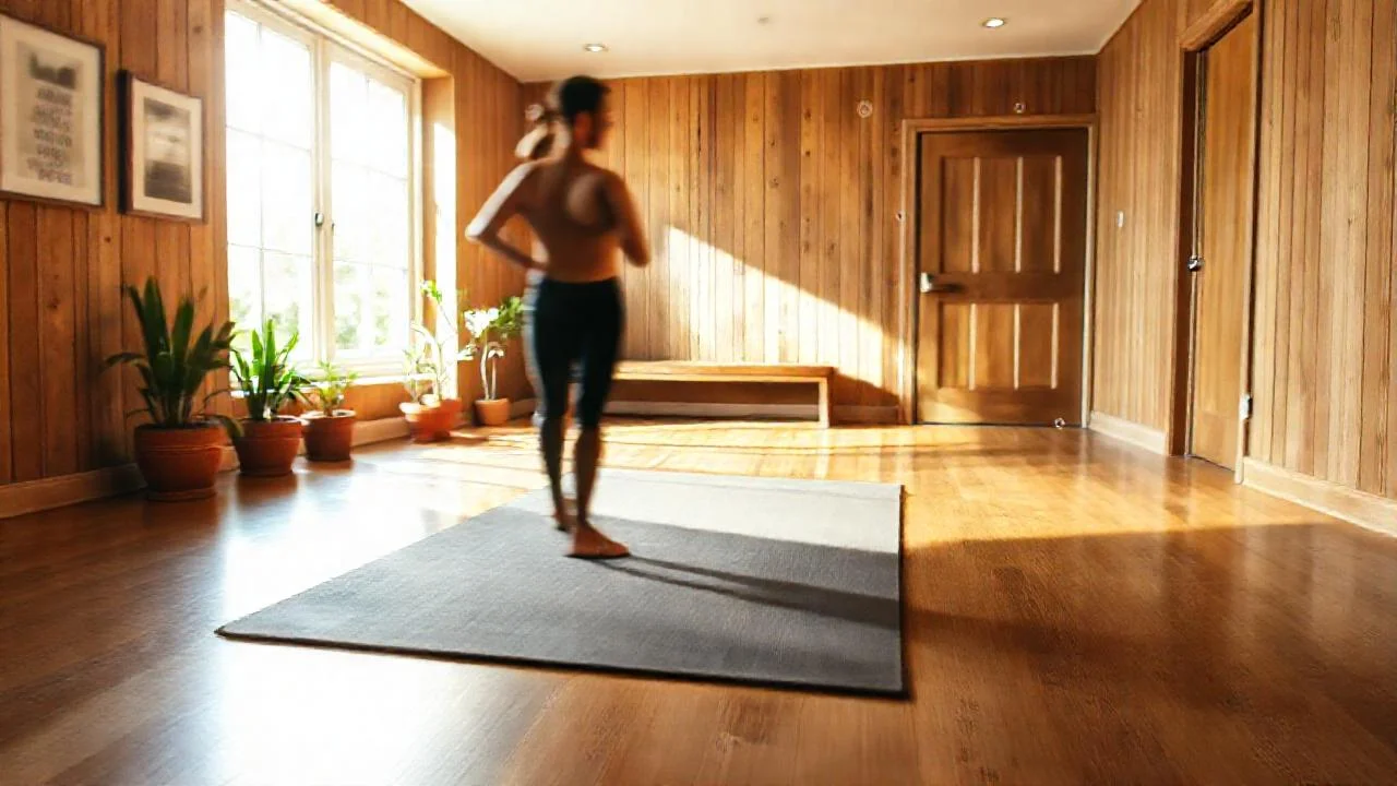 Luz cálida ilumina un estudio sereno