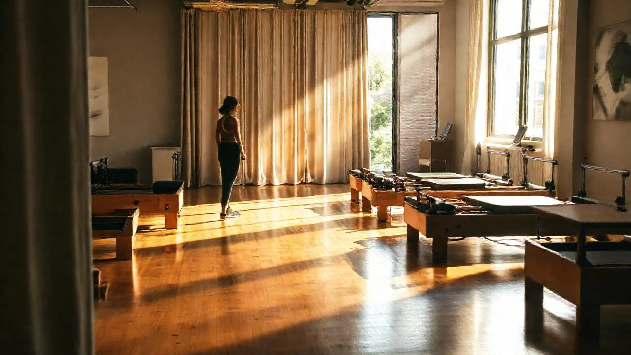 Luz suave ilumina un estudio minimalista