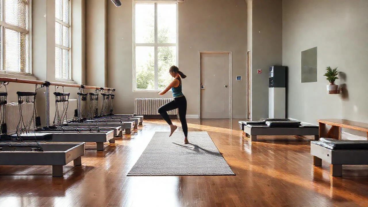 Estudio de Pilates iluminado y tranquilo
