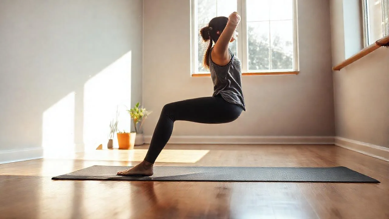 Luz suave ilumina una mujer en calma