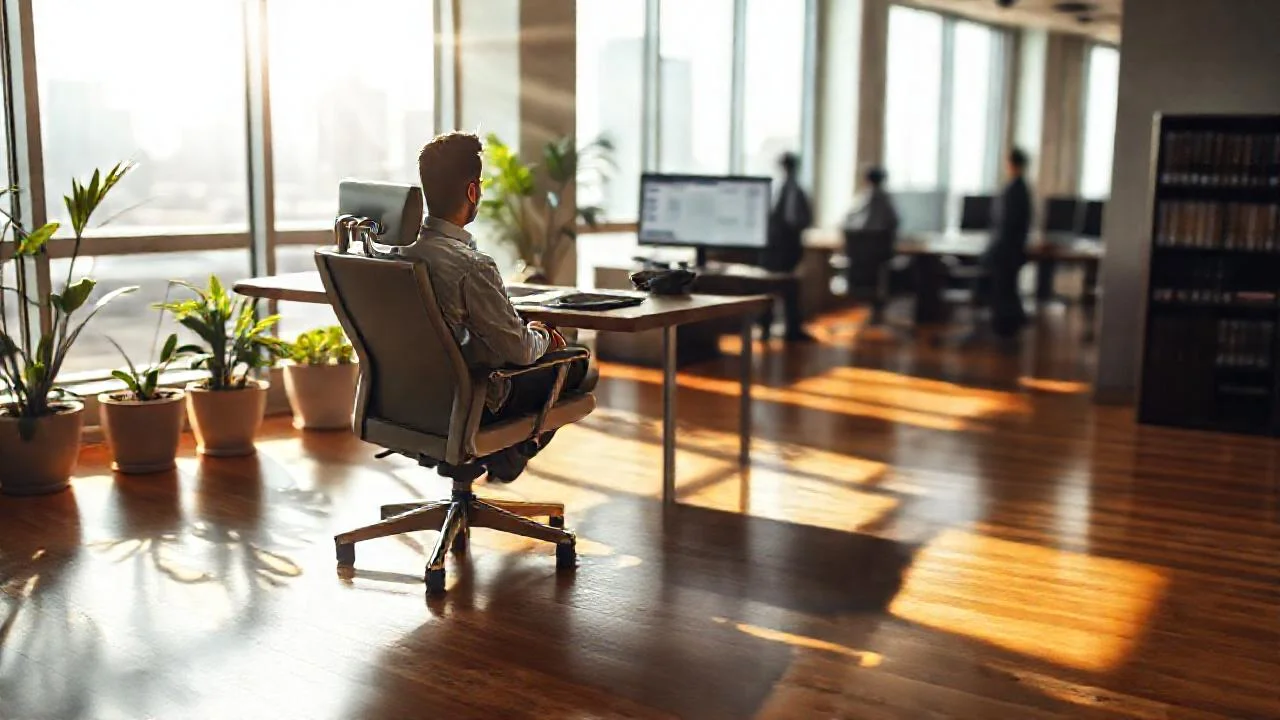 Luz y productividad en un espacio moderno