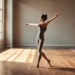 Mujer en yoga, luz suave y calma