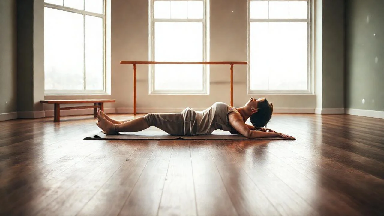 Yoga tranquila en luz natural