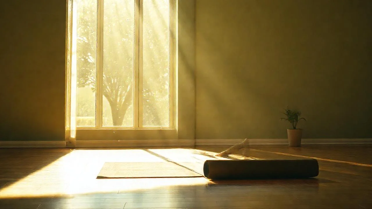 Luz suave ilumina un espacio tranquilo