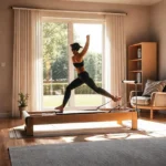 Luz cálida ilumina un salón moderno