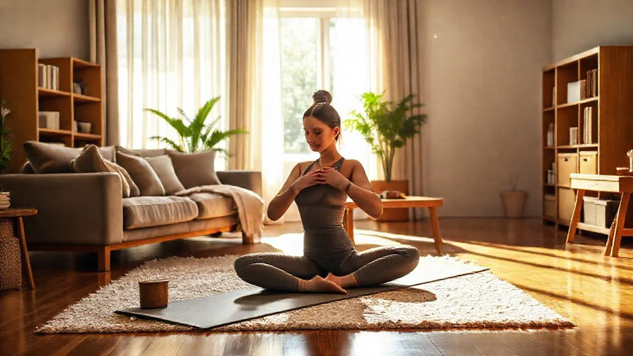 Luz suave en un salón sereno