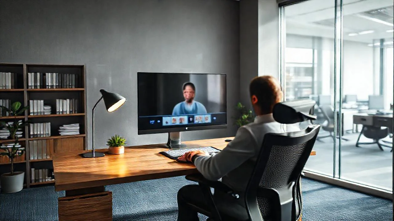 Oficina moderna, tranquila y luminosa