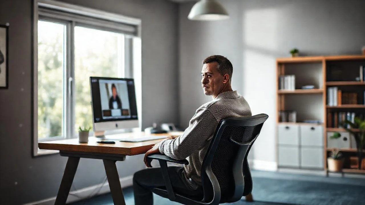 Un espacio de trabajo tranquilo y sereno