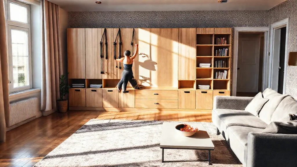 Un salón elegante y funcional a la luz